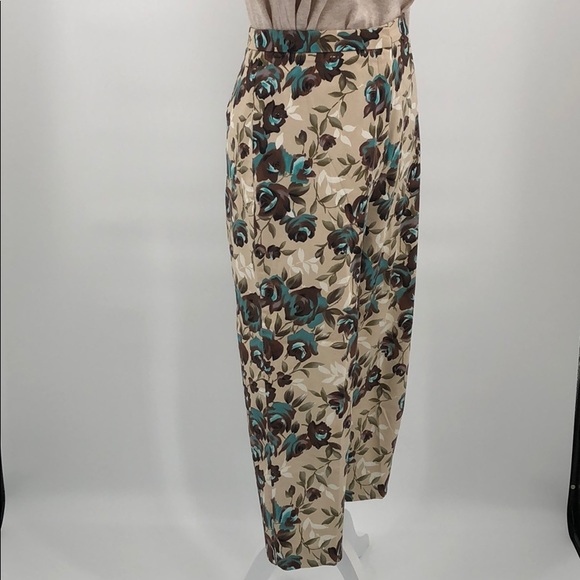Elliott Lauren Cotton Floral Pants - Small Size 10 - Picture 4 of 8